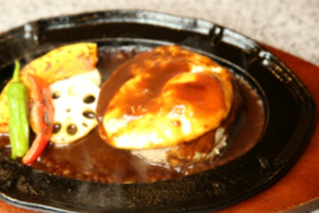 ハンバーグと焼き野菜